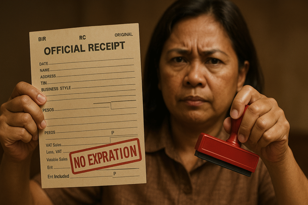 BIR removes expiration on official receipts.