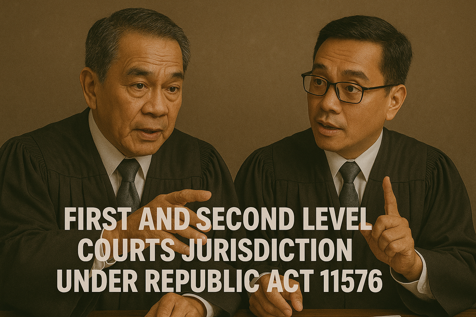First and Second Level Courts Jurisdiction under Republic Act 11576